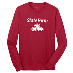 HEAVY COTTON RED L/S T-SHIRT