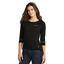 NEW ERA LADIES TRI-BLEND 3/4 SLEEVE TEE