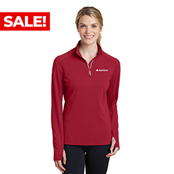 LADIES SPORT-WICK TEXTURED 1/4-ZIP PULLOVER