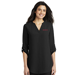 PORT AUTHORITY LADIES 3/4 SLEEVE TUNIC BLOUSE